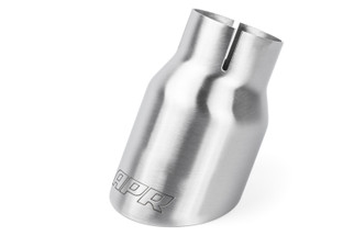 APR Double-Walled 3.5in Slash-Cut Tips - Brushed Silver - Set of 2