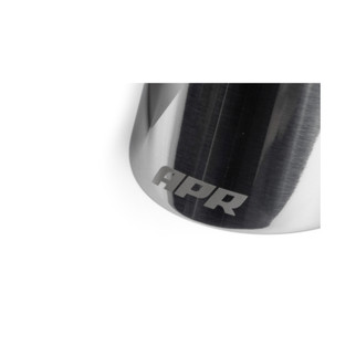 APR Single-Walled 3.5in Slash-Cut Tips - Polished Silver - Set of 2