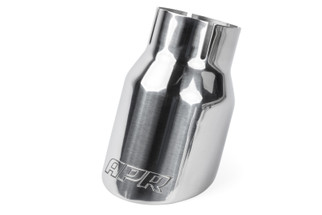 APR Double-Walled 3.5in Slash-Cut Tips - Polished Silver - Set of 2