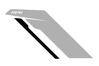 APR Sideburn Sticker - Silver/Black