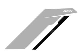 APR Sideburn Sticker - Silver/Black