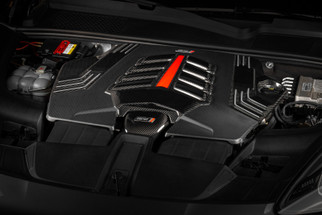APR 19-26 Porsche Cayenne Engine Cover - Carbon Fiber Twill