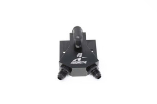 Aeromotive VaporWorx Y-Block Kit - (2) AN-06 ORB (1) AN-08 ORB (1) 1/8in NPT