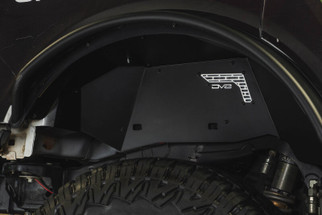 DV8 21-25 Ford Bronco Rear Aluminum Inner Fenders - Black
