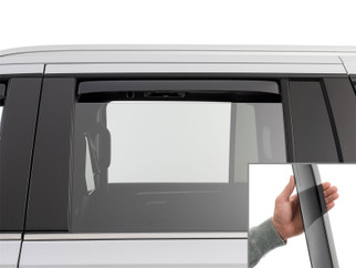 WeatherTech 21-26 Cadillac Escalade ESV Rear Rear Side Window Deflectors-Dark Tint