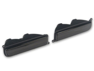 Raxiom 97-01 Jeep Cherokee XJ LED Front Corner Lights- Black Housing- Smoked Lens