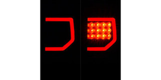 Raxiom 07-13 Toyota Tundra Axial Series Dual C-Shape LED Tail Lights- Black Housing- Smoked Lens