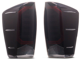 Raxiom 16-23 Toyota Tacoma Axial Series LED Tail Lights- Black Housing- Smoked Lens