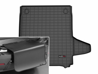 WeatherTech 25-26 Porsche Panamera E-Hybrid Trunk Cargo Liner w/Bumper Protector - Black