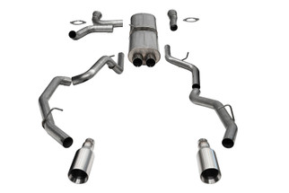 Corsa 25-26 RAM 1500 RHO Crew Cab 3.0L Turbo Cat-Back Dual Rear Exit w/ 5in Single Satin Pro Series