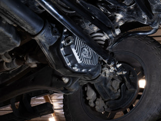 aFe POWER Pro Series Front Diff Cover Black w/ Machined Fins Ford F-250/350 23-26 (Dana M235)