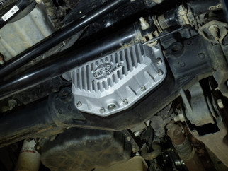 aFe POWER Street Series Front Diff Cover Raw w/ Machined Fins Ford F-250/350 23-26(Dana M235)