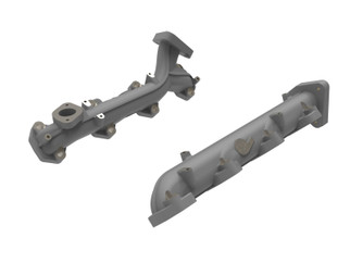 aFe BladeRunner Ported Ductile Iron Exhaust Manifold Ford Diesel Trucks 15-19 V8-6.7L (td)
