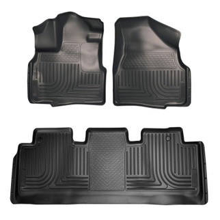 Husky Liners 11-17 Honda Odyssey Front and 2nd Seat Black Floor Liners