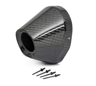 Carbon End Cap 4.5" Hole 1 3/4 Ti5/ti6 Cap/rivets