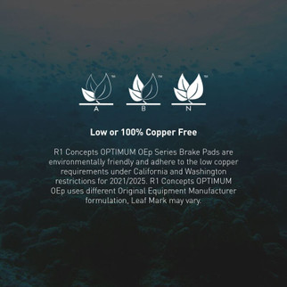 R1 12-19 Toyota Prius C Front Optimum OE Brake Pads