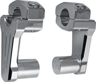 Pivoting Handlebar Riser Chrome 2" Rise