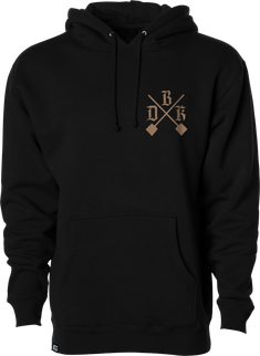 Camo Shovels Hoodie Black Lg
