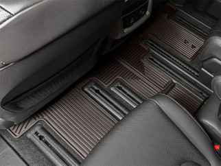 WeatherTech 22-26 Kia Carnival-8 Passenger-2nd Row Rear All-Weather Floor Mats 2pc - Cocoa