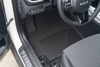 WeatherTech 21-26 Kia Seltos 1st Row Front All-Weather Floor Mats - Black