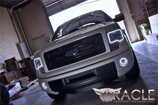 Oracle 06-14 Ford F-150 LED Fog Light Halo Kit - Red