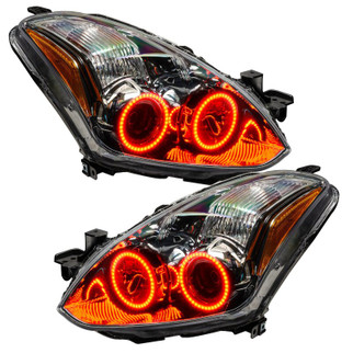 Oracle 10-12 Nissan Altima Coupe LED Headlight Halo Kit - Red