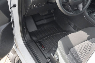 WeatherTech 24-25 Ford Ranger 1st Row Front FloorLiner for Vinyl Floors - Black