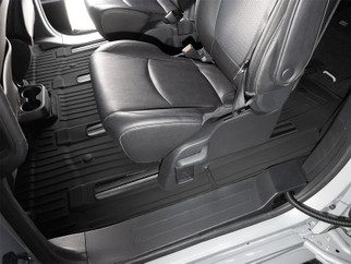 WeatherTech 21-26 Toyota Sienna 2nd Row Rear FloorLiner HP - Black
