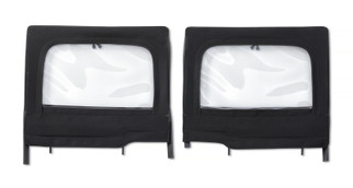 Bestop 20-26 Jeep Gladiator / 18-26 Wrangler JL 4-Door Element Upper Doors (Rear Black Twill)