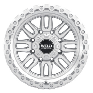 Weld Off-Road Swift 17x9in - 5x114.3 / 5x127 BP - ET-12 78.1mm CB Gloss Silver Machined Wheel & Ring