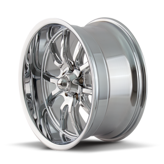 Ridler 650 18x8 / 5x120.65 BP / 0mm Offset / 83.82mm Hub Chrome Wheel