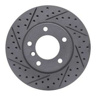 R1 91-06 BMW 328I Front Right Drilled & Slotted Geo-Carbon Rotor
