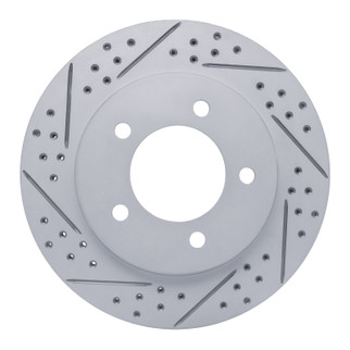 R1 97-02 Ford Expedition Front Left Drilled & Slotted Geo-Carbon Rotor