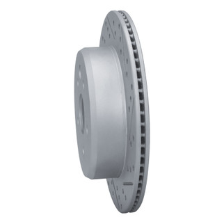 R1 06-20 Lexus Is200T Rear Right Drilled & Slotted Geo-Carbon Rotor