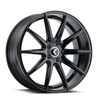 Kraze KR194 Cosmos 17x8 / 5x114.3 BP / 38mm Offset / 72.62mm Hub Gloss Black Wheel