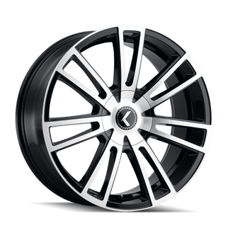 Kraze KR183 Spectra 20x8.5 / 5x110/127 BP / 38mm Offset / 72.62mm Hub Gloss Black Machined Wheel