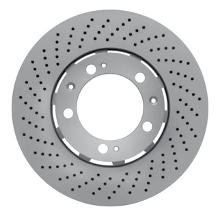 DFC 94-98 Porsche 911 Left Front Drilled Hi-Carbon Alloy Geomet Coated Rotor