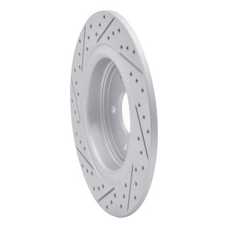 R1 17-20 Acura Mdx Rear Right Drilled & Slotted Geo-Carbon Rotor