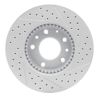 R1 03-05 Mazda 6 Front Left Drilled & Slotted Geo-Carbon Rotor