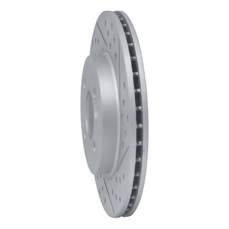 R1 02-08 Mini Cooper (Excl Clubman Front Right Drilled & Slotted Geo-Carbon Rotor
