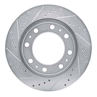 R1 19-25 Ram 4000 (Mexico) Rear Left Drilled & Slotted Silver Brake Rotor