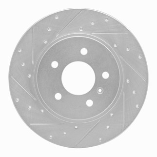 R1 05-05 Buick TERRAZA Rear Left Drilled & Slotted Silver Brake Rotor