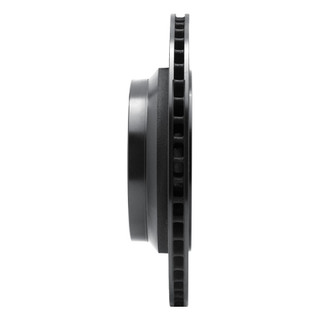 R1 07-17 Lexus LS460 Rear Right Drilled & Slotted Black Brake Rotor