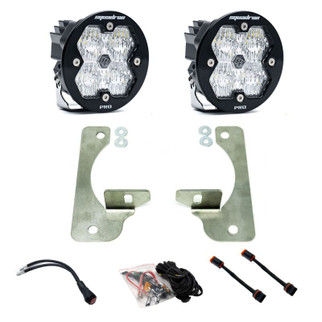 Baja Designs 18-25 JL/JT / 20-25 Gladiator Squadron-R Sport 2.0 Fog Kit OE Rubicon Bumper (WC)-Clear