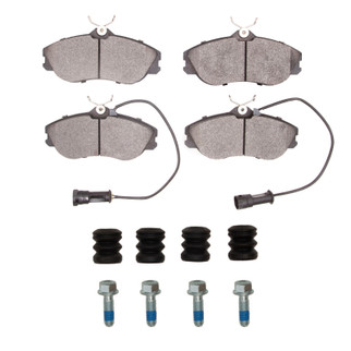 R1 85-91 Audi 5000S Quattro Front Semi Met Pads & Hardware Kit