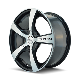 Touren 3190 TR90 16x7 / 5x105/108 BP / 42mm Offset / 72.62mm Hub Gloss Black Machined Wheel
