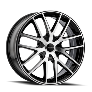 Touren 3260 TR60 17x7.5 / 5x112/120 BP / 42mm Offset / 72.62mm Hub Gloss Black Machined Wheel