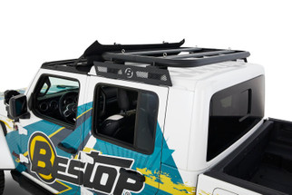 Bestop 20-26 Jeep Gladiator / 18-26 Wrangler JL 2-Door Granite Series Hardtop Roof Rack (Black)