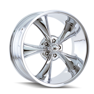 Ridler 695 17x7 / 5x120.65 BP / 0mm Offset / 83.82mm Hub Chrome Wheel