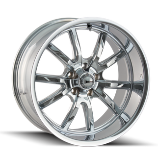 Ridler 650 17x7 / 5x114.3 BP / 0mm Offset / 83.82mm Hub Chrome Wheel